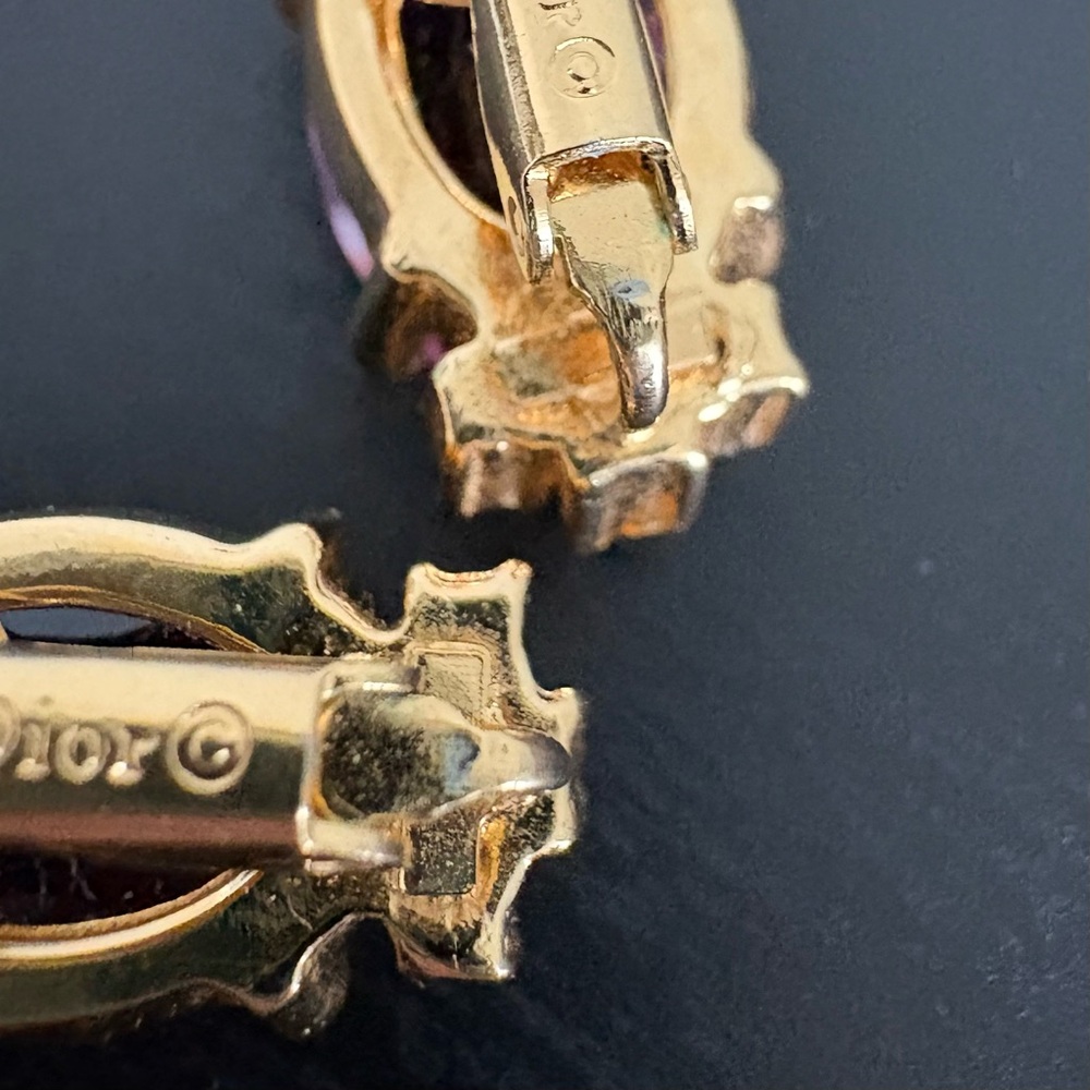 Vintage Dior Clip On Earrings - Picture 10 of 11